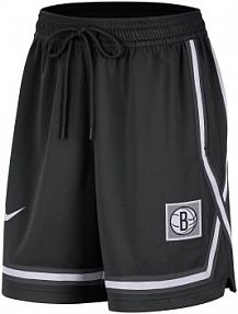 Spodenki do koszykówki Nike Dri-FIT Brooklyn Nets Fly Crossover czarne damskie