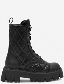 Trzewiki EVA MINGE czarne damskie LAGOS-23FW601