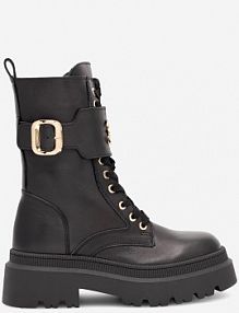 Trzewiki EVA MINGE czarne damskie FARO-24656