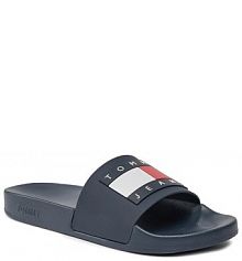 Klapki Tommy Jeans granatowe męskie 