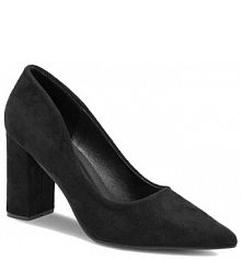 Półbuty na obcasie Jenny Fairy czarne damskie 