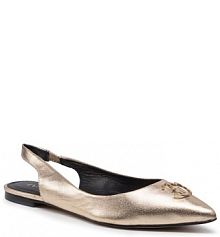 Sandały Eva Minge złote damskie 