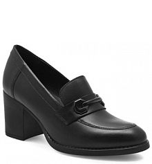 Półbuty na obcasie Lasocki czarne damskie 