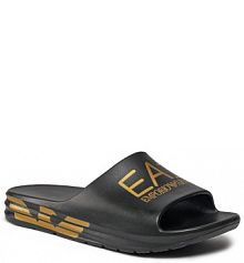 Klapki EA7 Emporio Armani czarne męskie 