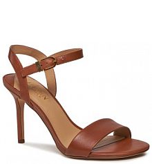Sandały na szpilce LAUREN RALPH LAUREN brązowe 