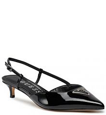 Sandały na słupku Guess czarne 