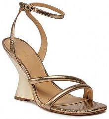 Sandały na koturnie MICHAEL Michael Kors złote 