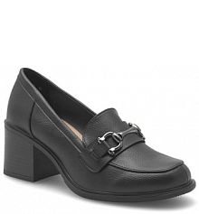 Półbuty na obcasie Clara Barson czarne damskie 