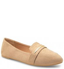 Mokasyny Clara Barson beżowe damskie 