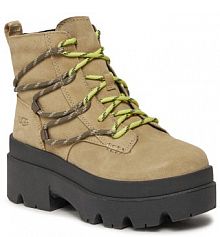 Botki na słupku Ugg beżowe 