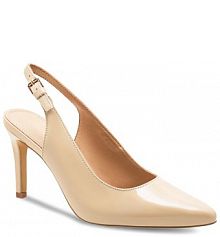 Sandały na szpilce Lasocki beżowe 