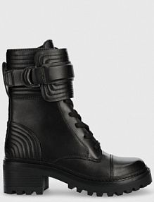 Botki na słupku DKNY  czarne K3200692.BLK