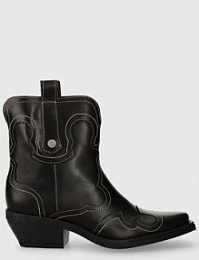 Botki na słupku Steve Madden  czarne SM11003072.017