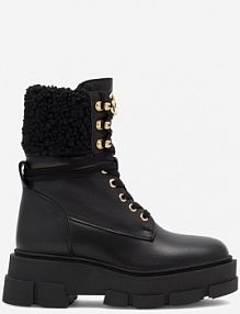 Trzewiki EVA MINGE czarne damskie ALICANTE-2605