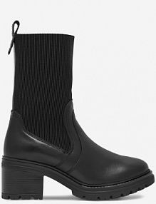 Botki na obcasie Sergio Bardi czarne EST-C1062-01SB