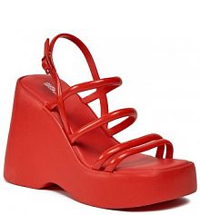 Sandały na koturnie Melissa czerwone 