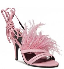 Sandały na szpilce Patrizia Pepe różowe 