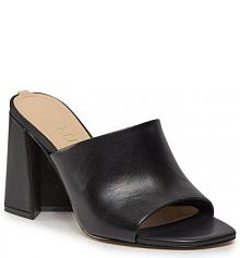 Klapki na słupku Guess czarne 