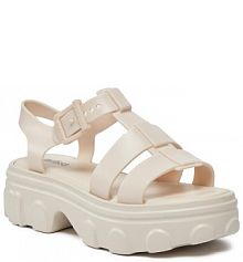 Sandały na koturnie Melissa beżowe 