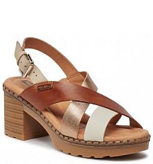 Sandały na słupku Pikolinos białe 