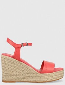 Sandały na koturnie Boss  pomarańczowe 50493116.677