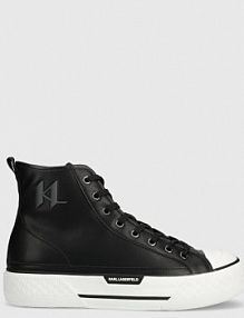 Trampki wysokie Karl Lagerfeld  czarne męskie KL50450.000
