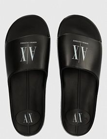 Klapki Armani Exchange  czarne męskie XUP012.XV675.S277