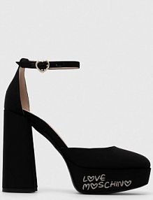 Sandały na słupku Love Moschino  czarne JA1030CG1IIM0000