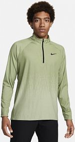 Męska koszulka do golfa z zamkiem 1/2 Dri-FIT ADV Nike Tour Zieleń męskie