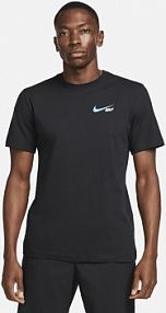 Męski T-shirt do golfa Nike czarne męskie