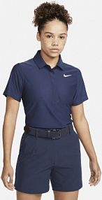 Damska koszulka polo do golfa z krótkim rękawem Nike Dri-FIT ADV Tour niebieskie damskie