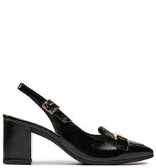 Sandały na słupku Gabor czarne 