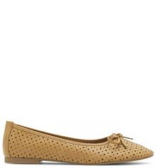 Baleriny Clara Barson brązowe damskie 