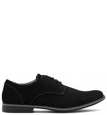 Półbuty sznurowane Lanetti czarne męskie 