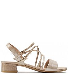 Sandały Caprice złote damskie 