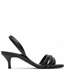 Sandały na szpilce Furla czarne 