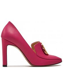 Półbuty na obcasie Baldowski różowe damskie 