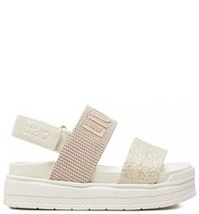 Sandały Liu Jo écru dziecięce 