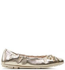 Baleriny Tamaris złote damskie 