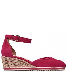 Półbuty na koturnie Tamaris różowe 