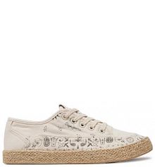 Espadryle Pepe Jeans écru damskie 