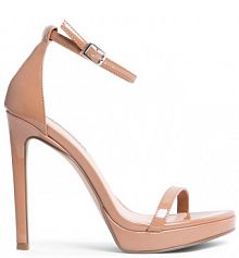 Sandały na szpilce Steve Madden brązowe 