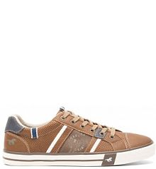 Sneakersy Mustang brązowe męskie 