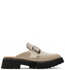 Klapki Clarks beżowe damskie 