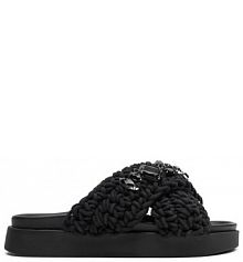 Klapki Inuikii czarne damskie 