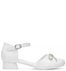 Buty komunijne Nelli Blu białe dziecięce 