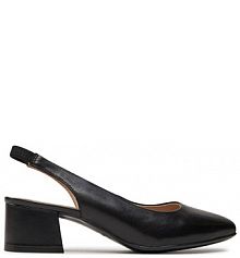 Sandały na słupku Caprice czarne 