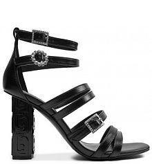 Sandały na słupku Liu Jo czarne 