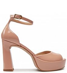 Sandały na słupku Unisa różowe 