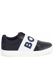 Półbuty wsuwane BOSS granatowe dziecięce 